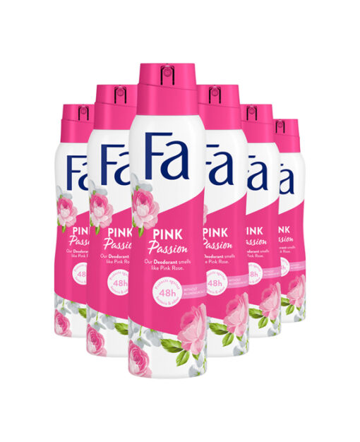 6x Fa Deodorant Pink Passion 150 ml
