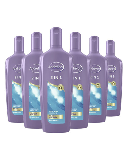 6x Andrélon 2 in 1 Shampoo & Conditioner 300 ml