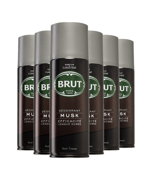 6x Brut Deodorant Musk 200 ml