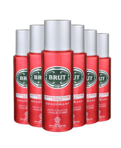6x Brut Deodorant Attraction Totale 200 ml