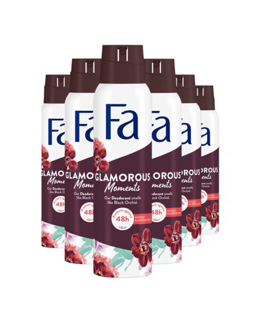 6x Fa Deodorant Glamorous Moments 150 ml