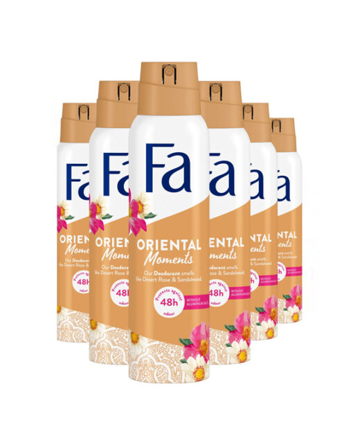 6x Fa Deodorant Oriental Moments 150 ml