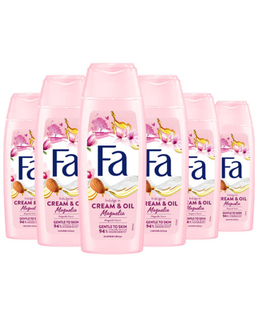6x Fa Douchecrème Cream Oil & Silk Magnolia 250 ml