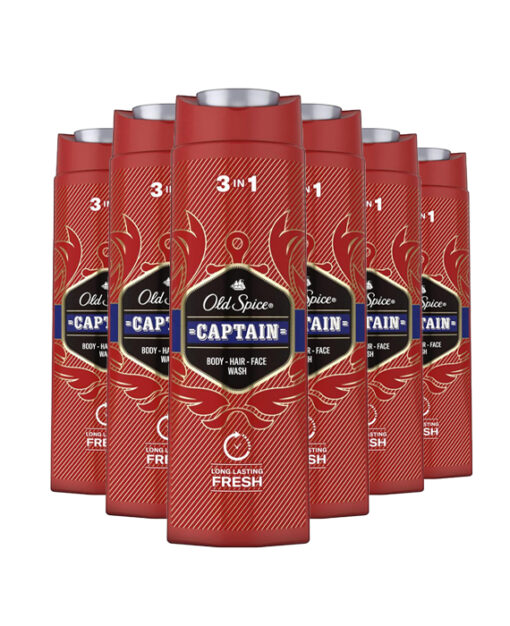 6x Old Spice Douchegel Captain 250 ml