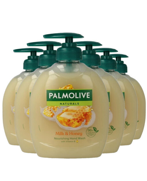 6x Palmolive Melk & Honing Handzeep 300 ml