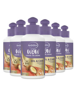 6x Andrélon WOW Leave-In Crème Oil & Care 200ml