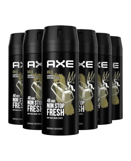 6x AXE Deodorant Gold 150 ml