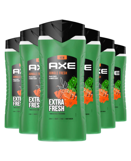 6x AXE Douchegel Jungle Fresh 250 ml