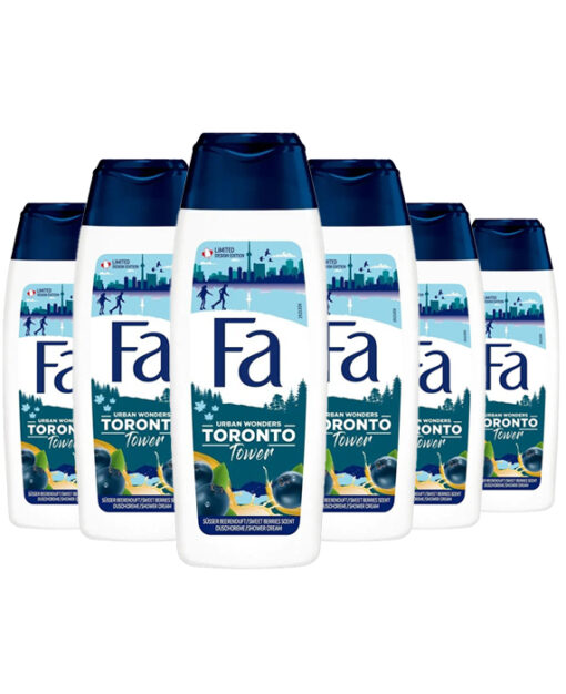 6x Fa Douchegel Scenery Wonders Toronto Tower 250 ml