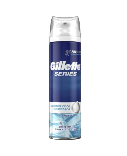 6x Gilette Series Sensitive Cool Shave Foam 250 ml - Afbeelding 2