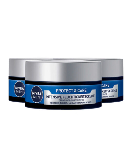 3x Nivea Men Protect & Care Intensieve Hydraterende Crème 50 ml
