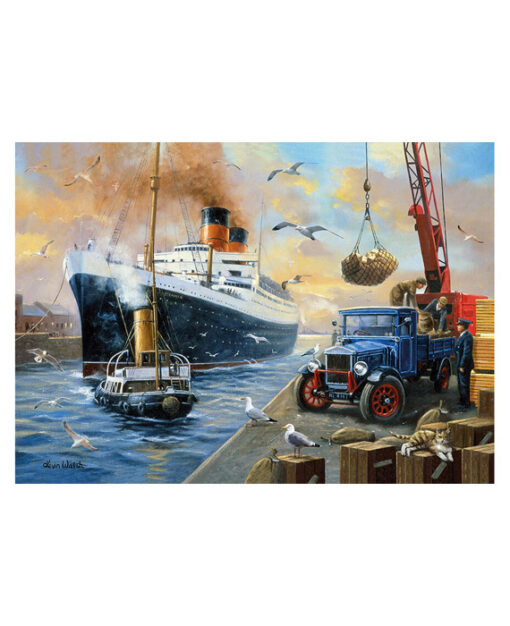 Jigsaw Nostalgia Entering Port 1000 stukjes - Afbeelding 2