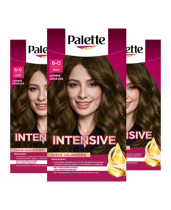 3x Palette haarverf 600 licht bruin