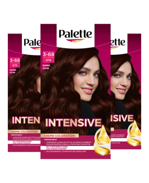 3x Palette haarverf 878 mahonie