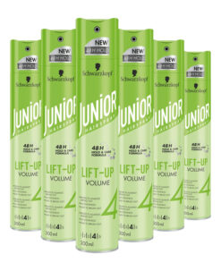 6x Schwarzkopf Junior Hairspray Ultra Lift-Up Volume 300 ml