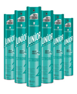 6x Schwarzkopf Junior Hairspray Strong 300 ml