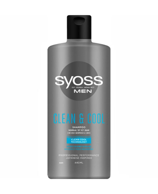 6x Syoss Men Clean and Cool Shampoo 440 ml - Afbeelding 2