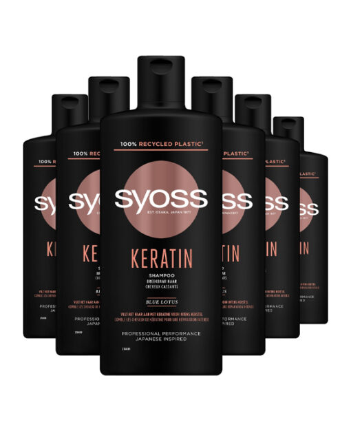 6x Syoss Keratin Shampoo 440 ml