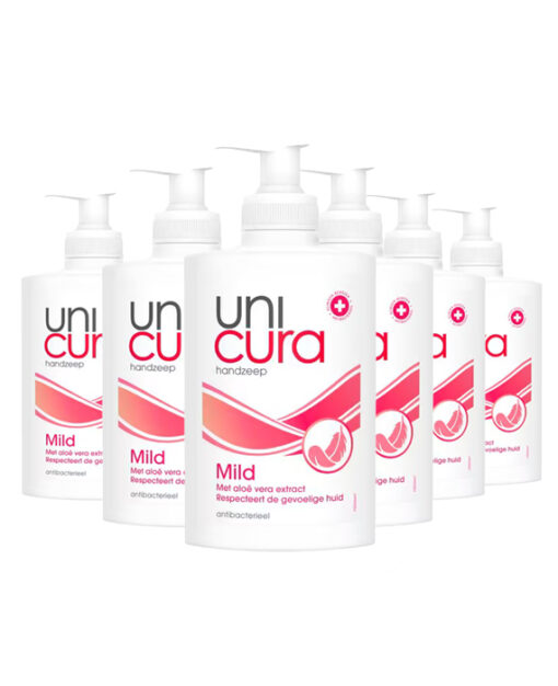 6x Unicura Handzeep Mild 250 ml