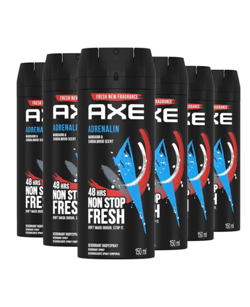 6x AXE Deodorant Adrenalin 150 ml