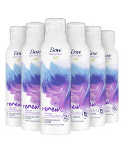 6x Dove Bath Therapy Renew Douche & Scheerschuim 200ml