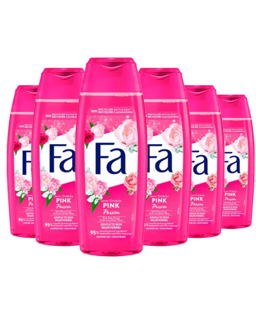 6x Fa Douchegel Pink Passion 250ml