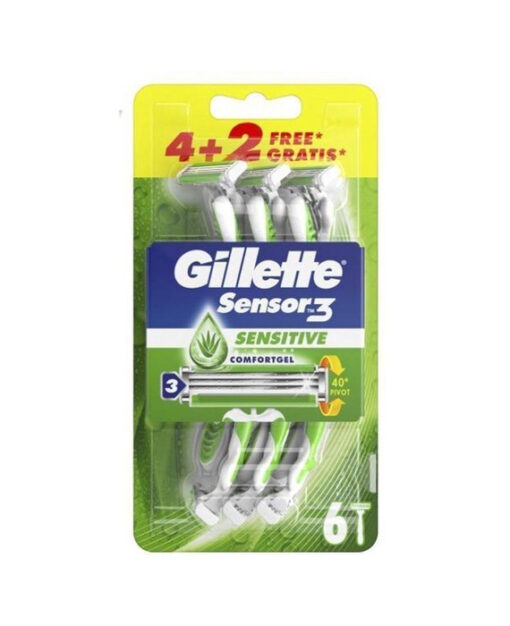 Gillette Sensor3 Sensitive Wegwerpmesjes 6 stuks