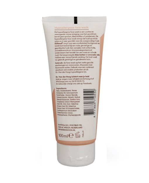 6x Dr. Van der Hoog Hypoallergeen Facewash 100 ml - Afbeelding 3