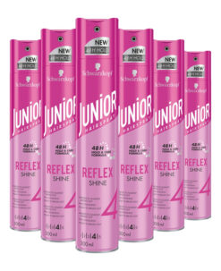 6x Schwarzkopf Junior Hairspray Reflex Shine 300 ml
