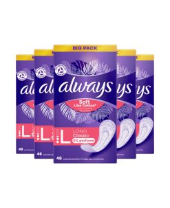 5x Always Soft Like Cotton Inlegkruisje Long 48 stuks