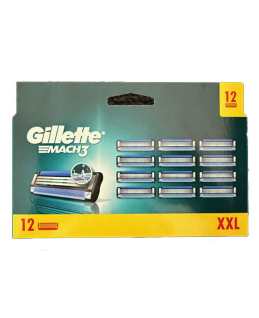 Gillette Mach3 navul scheermesjes 12 stuks