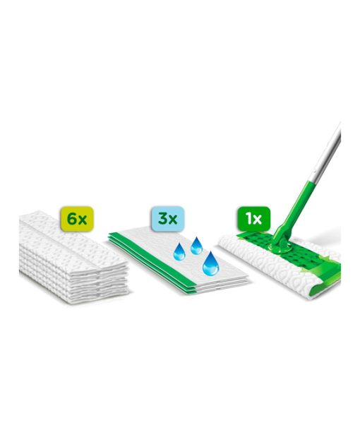 Swiffer Dry & Wet Kit Vloerreiniger met navullingen - Afbeelding 2