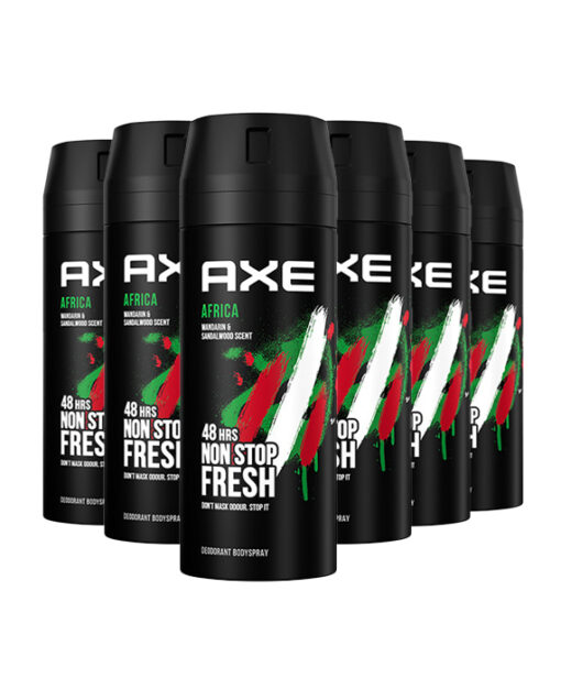 6x AXE Deodorant Africa 150 ml