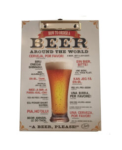 Klembord "How to order BEER"
