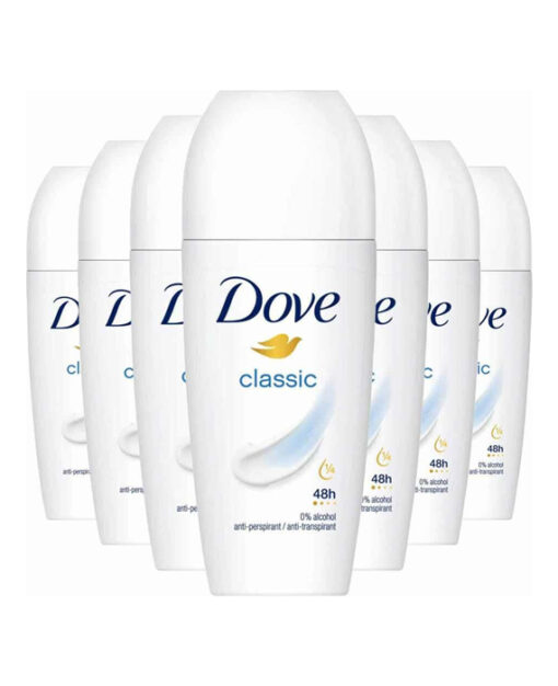6x Dove Deodorant Roller Classic 50ml