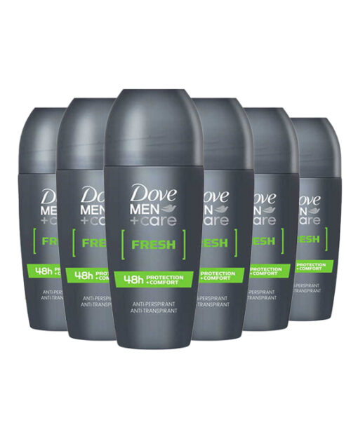 6x Dove Men+Care Deodorant Roller Fresh 50ml