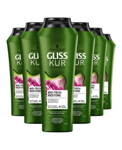 6x Gliss Kur Bio-Tech Restore Shampoo 250ml