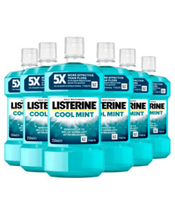 6x Listerine Cool Mint Mondwater 250ml