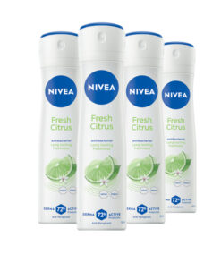 4x Nivea Fresh Citrus deodorant spray 150ml