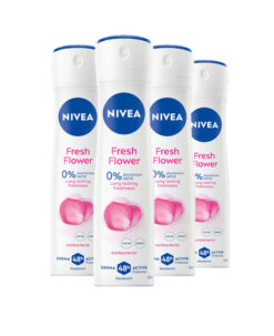 4x Nivea Fresh Flower deodorant spray 150ml