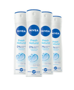 4x Nivea Fresh Natural deodorant spray 150ml