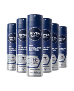 6x Nivea Men Derma Dry Control Deodorant Spray 150ml