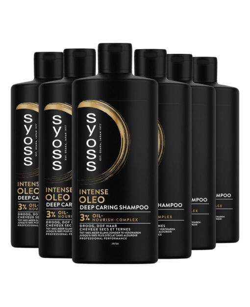 6x Syoss Intense Oleo Shampoo 440 ml