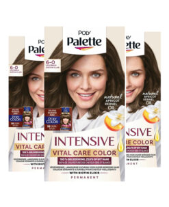 3x Palette haarverf Vital Care 6-0 Lichtbruin
