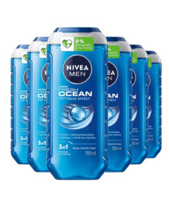 6x Nivea Men Fresh Ocean 3-in-1 Douchegel 250ml